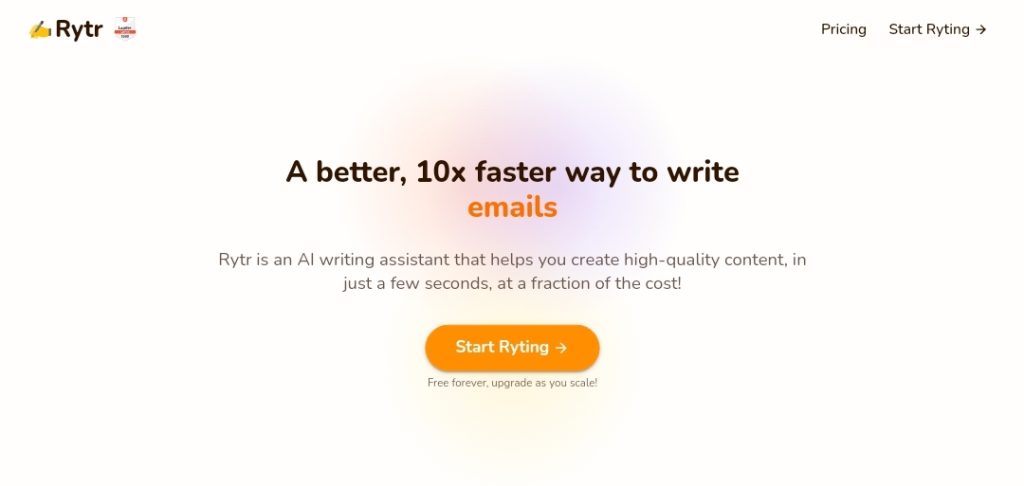 Rytr AI writing tool